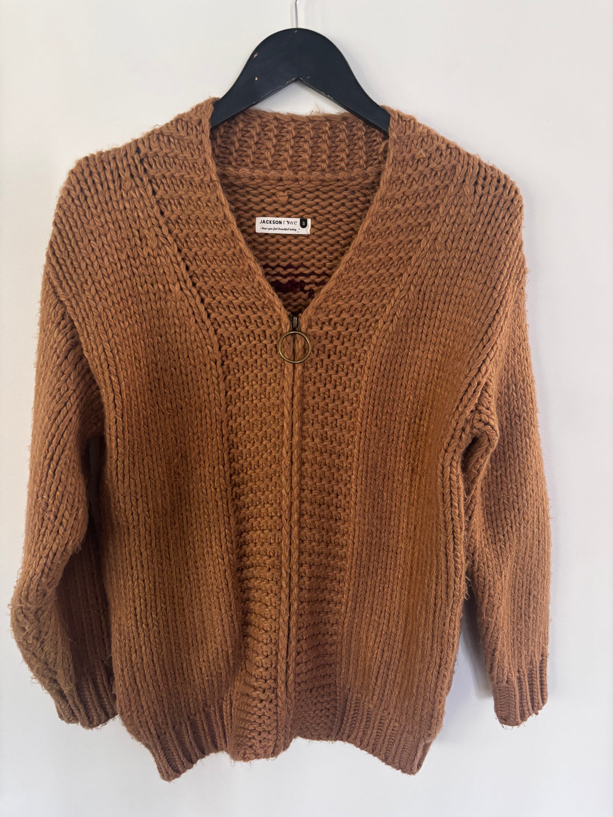 Jackson Rowe I See You Zipper Cardigan | Sz Small