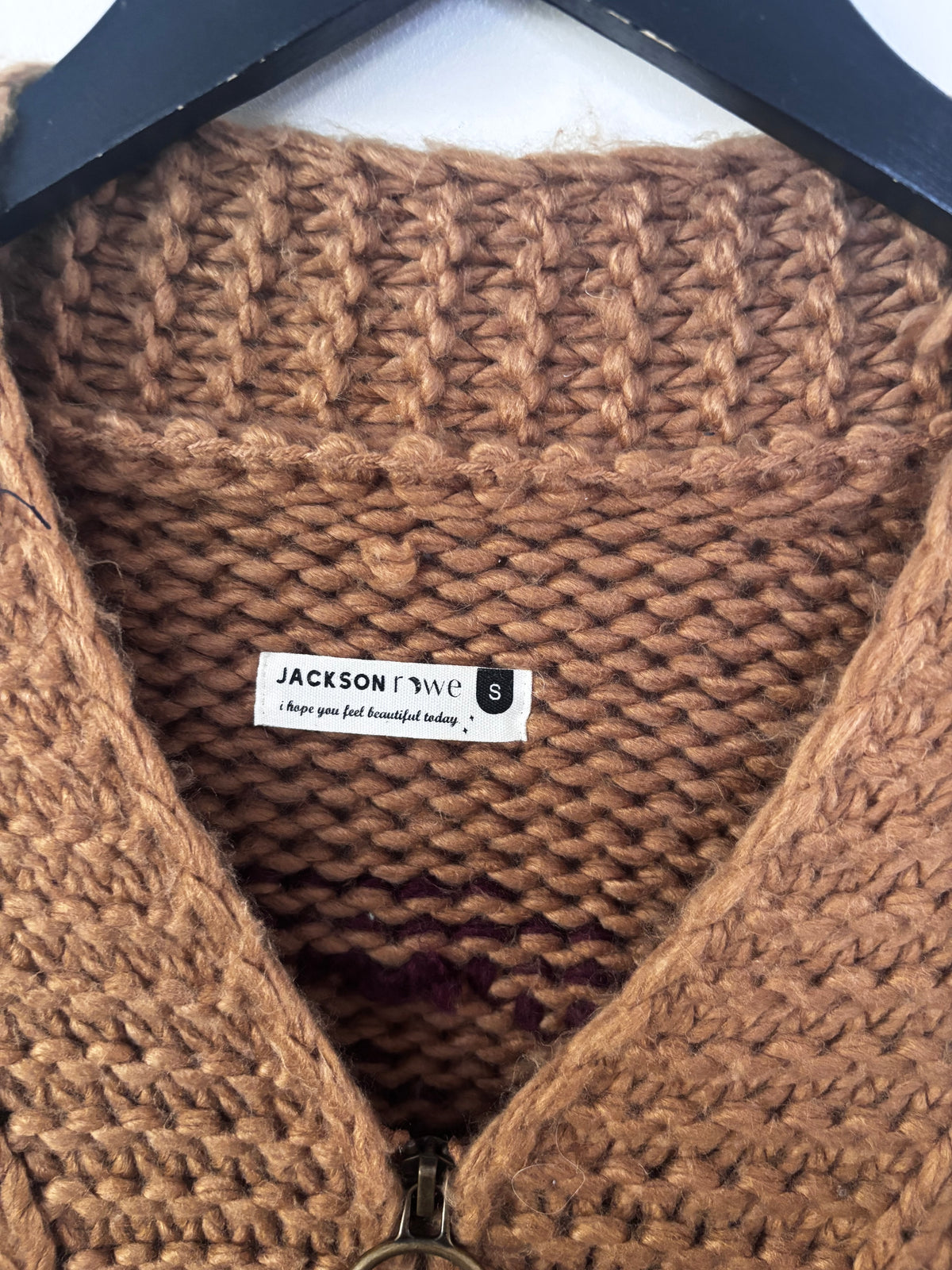 Jackson Rowe I See You Zipper Cardigan | Sz Small
