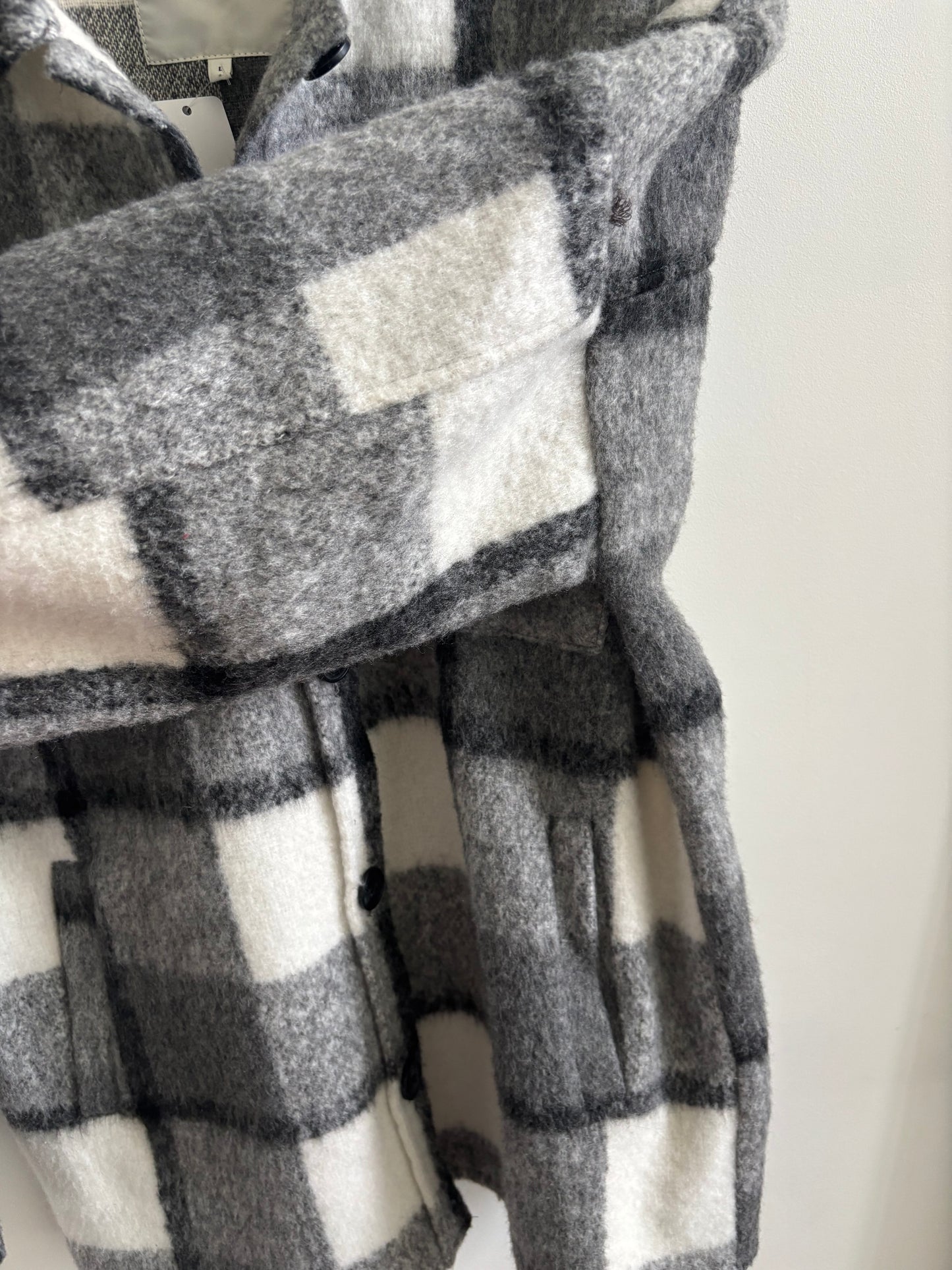 Only Plaid Shirt Jacket | Large
