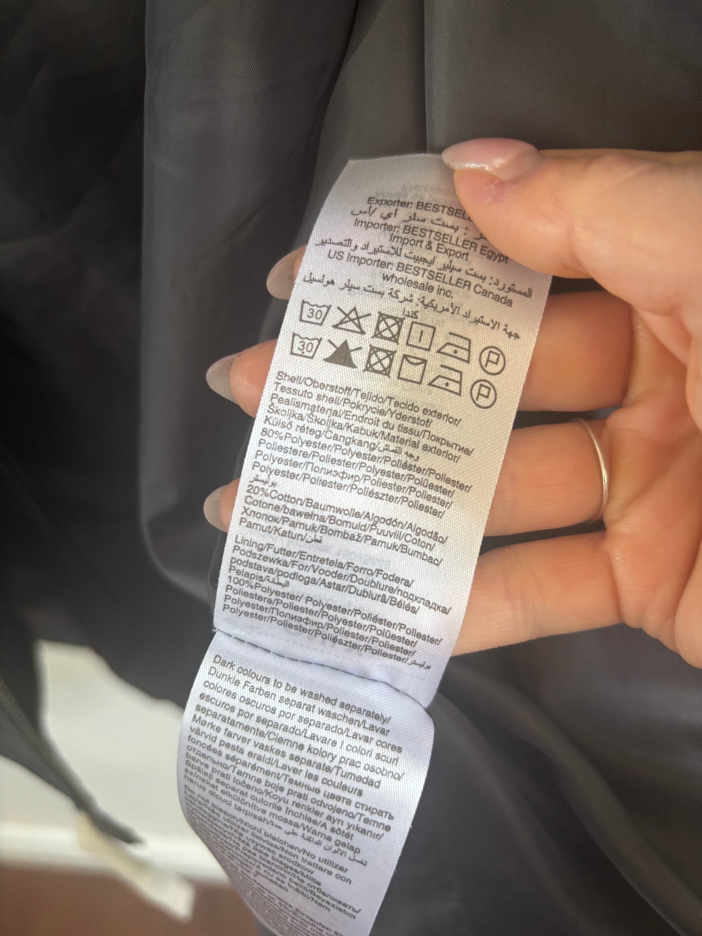 ONLY Grey Hooded Light Jacket | Large (O152C16)