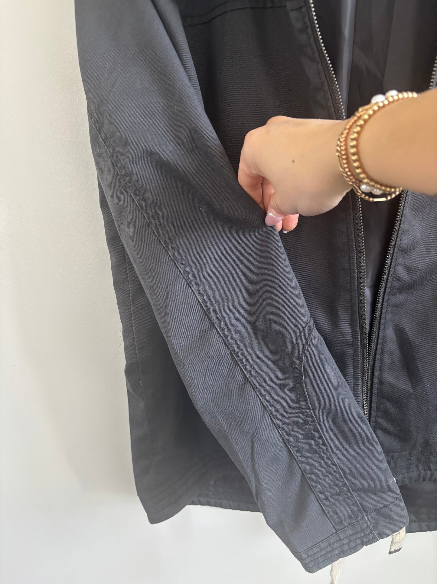 ONLY Grey Hooded Light Jacket | Large (O152C16)