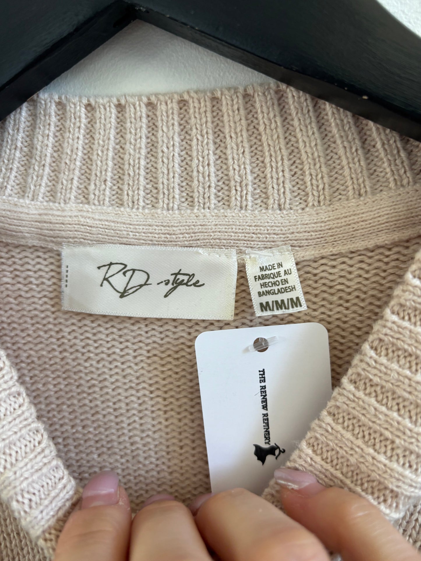 RD Style Magda Striped Crew Neck Sweater | Medium Oversized fit (O125M17)