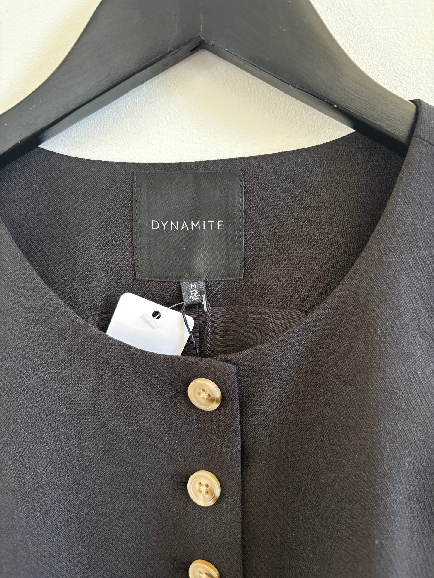 NWT Dynamite Round Neck Flyaway Vest | Medium (fits slightly large) (O116M17)