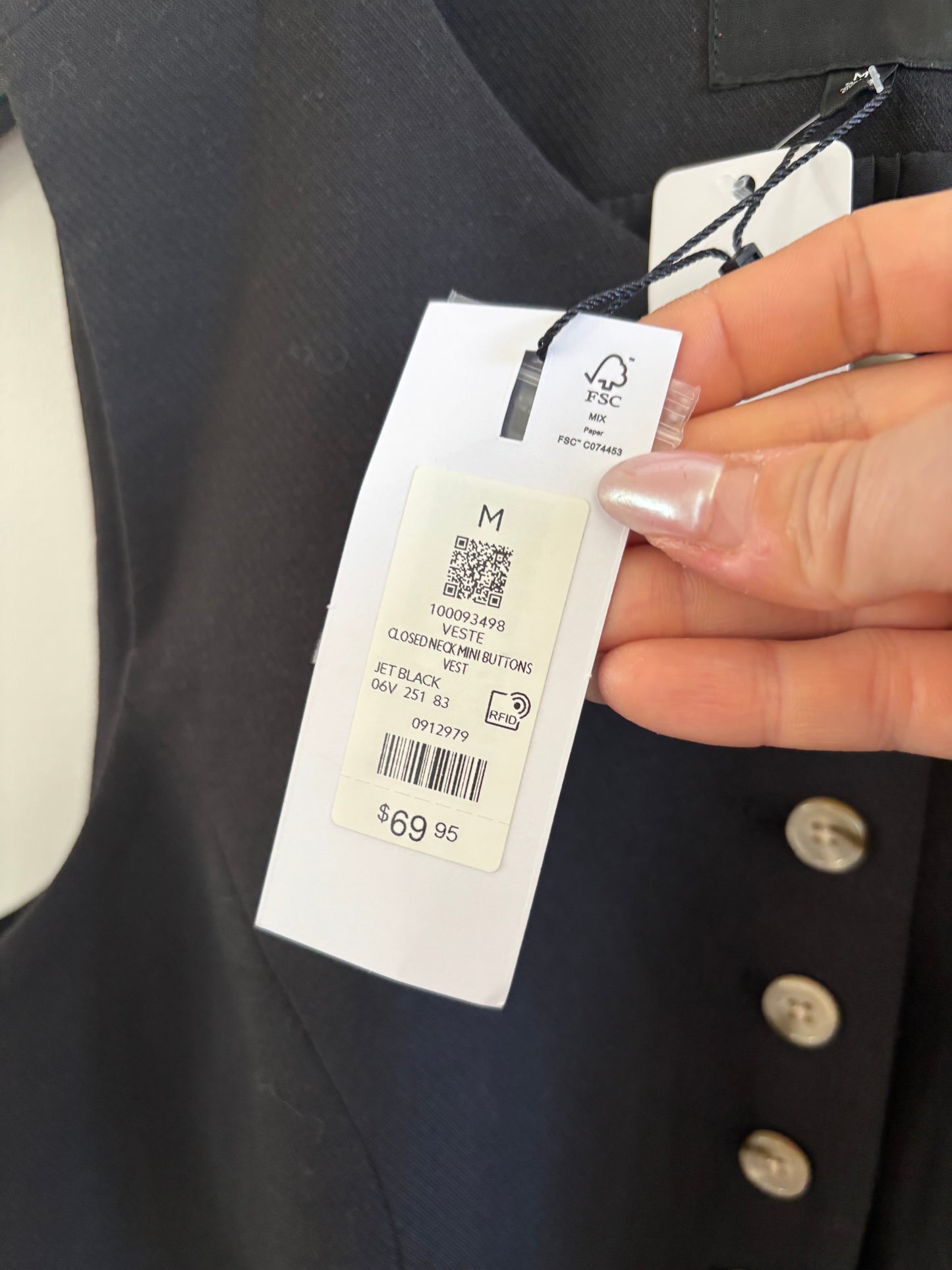 NWT Dynamite Round Neck Flyaway Vest | Medium (fits slightly large) (O116M17)