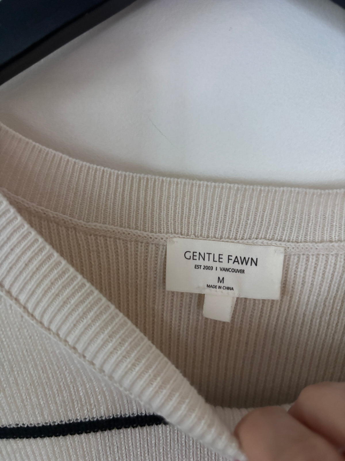 Gentle Fawn Echo Pullover in Black/White | WSz Medium (oversized)