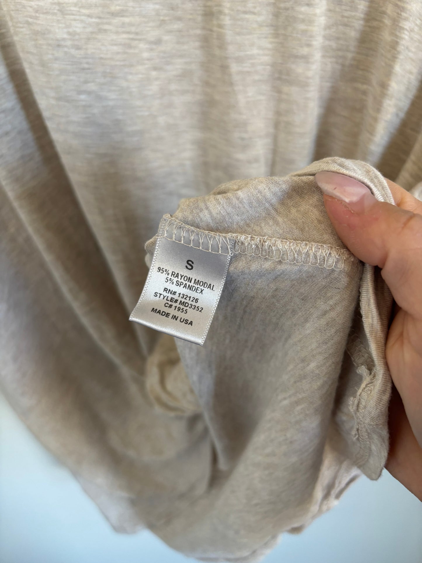 Jackson Rowe Knotty T Shirt Grey/Oatmeal | Small (O146P3)