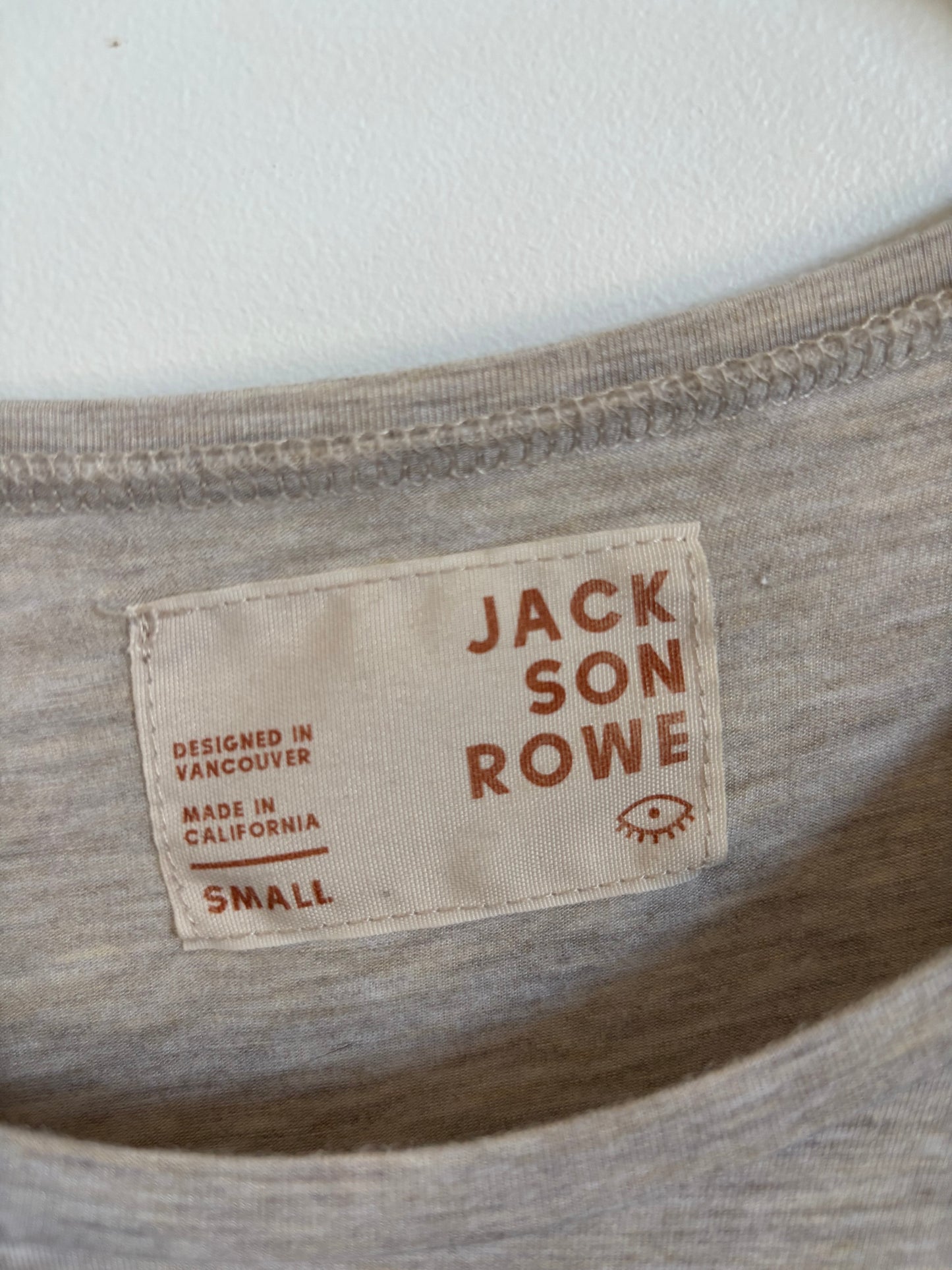 Jackson Rowe Knotty T Shirt Grey/Oatmeal | Small (O146P3)