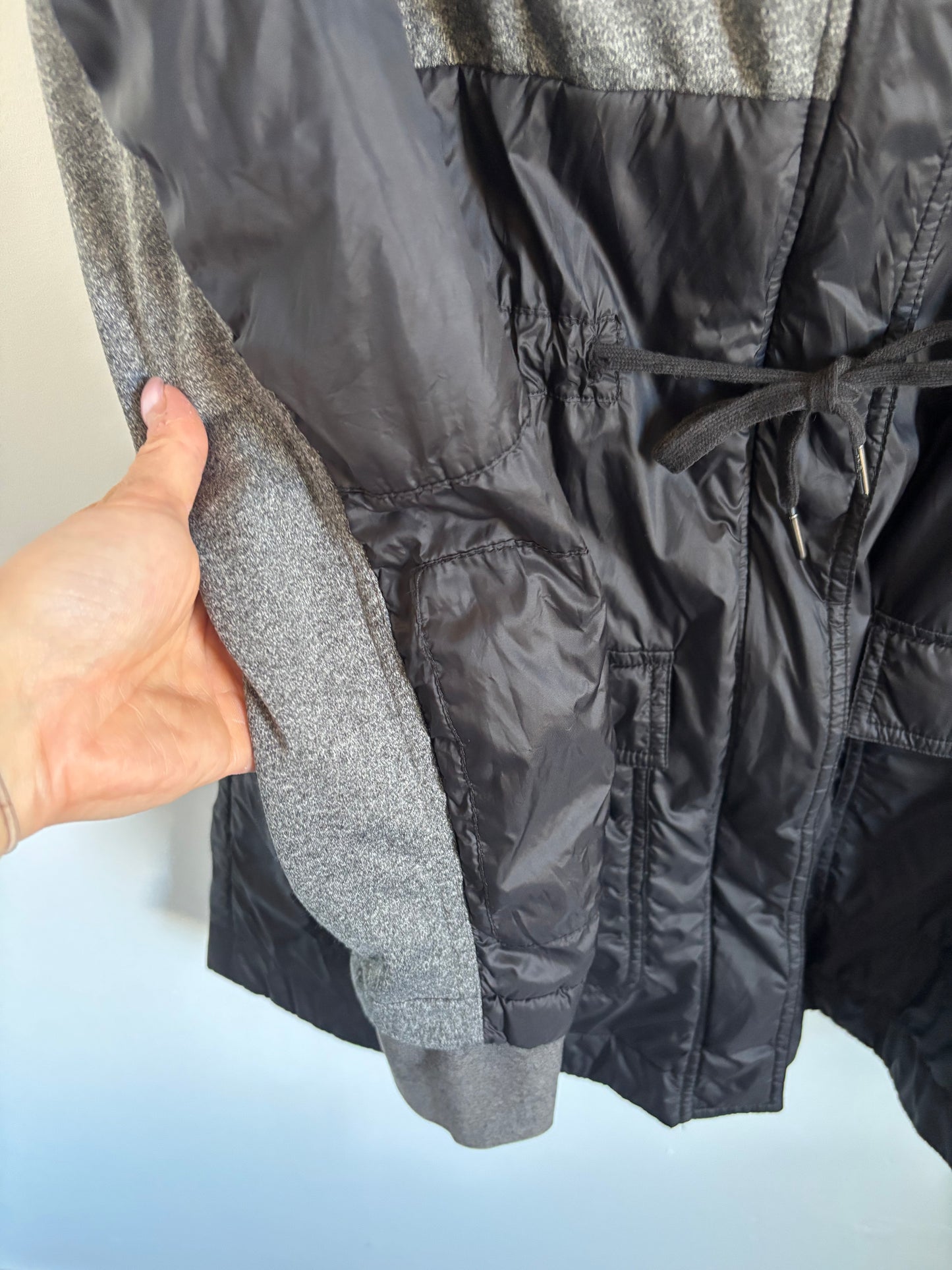 MPG Black Mixed Puffer Jacket | Large (O141C16)