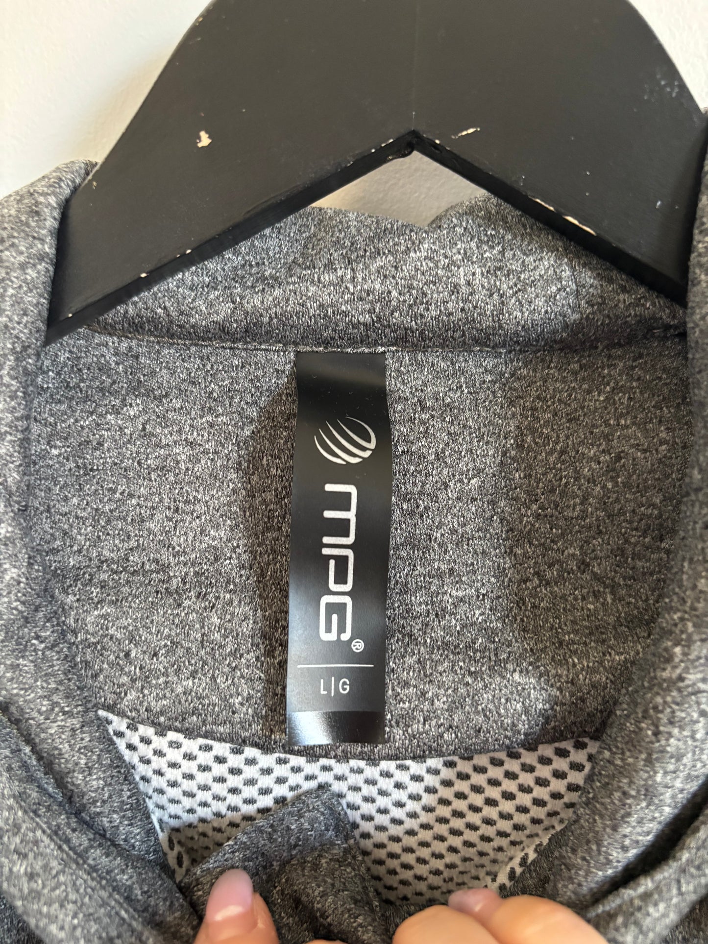 MPG Black Mixed Puffer Jacket | Large (O141C16)