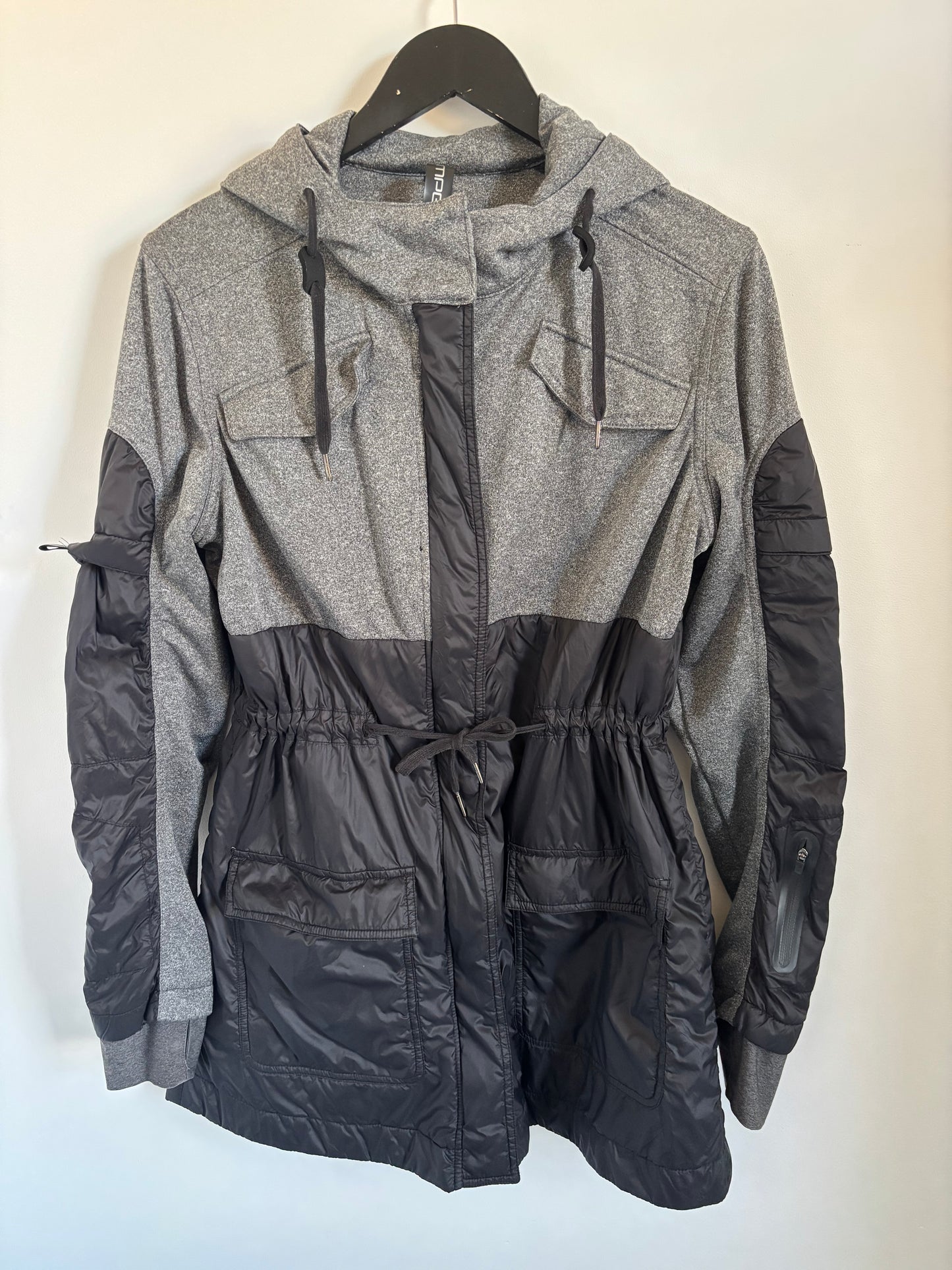 MPG Black Mixed Puffer Jacket | Large (O141C16)