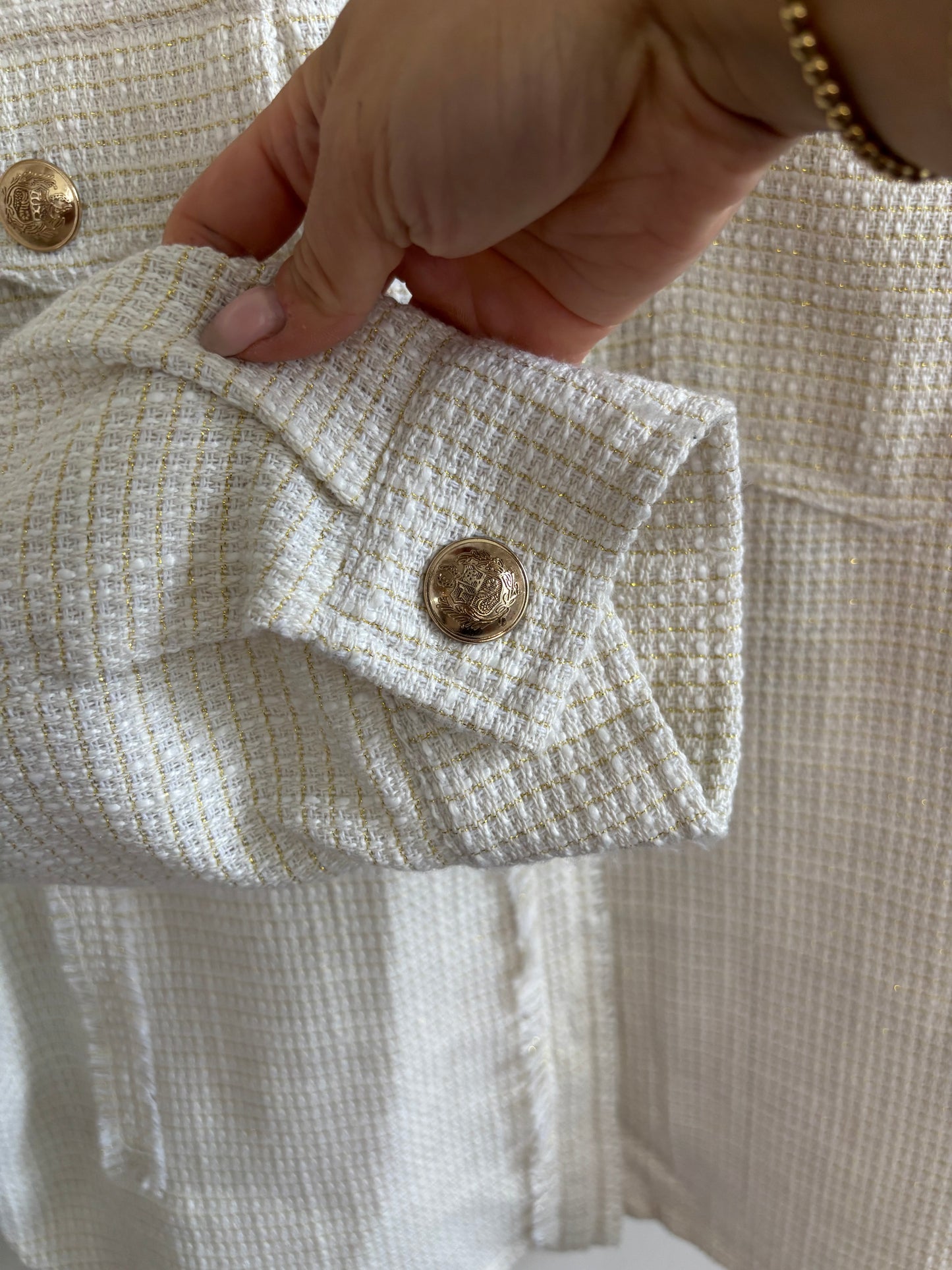 Sweet Rain Jacket with Gold Accents | Large