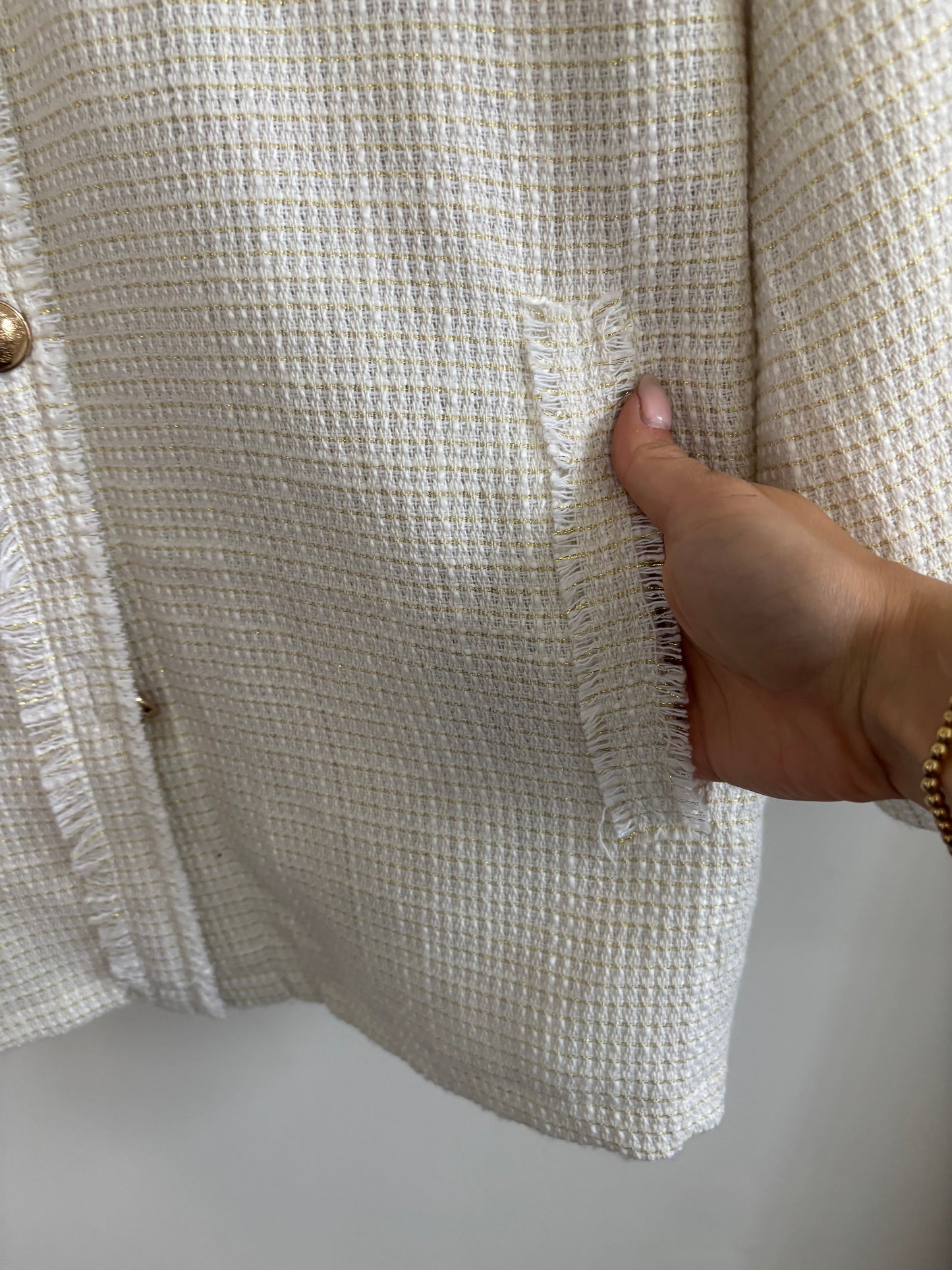 Sweet Rain Jacket with Gold Accents | Large