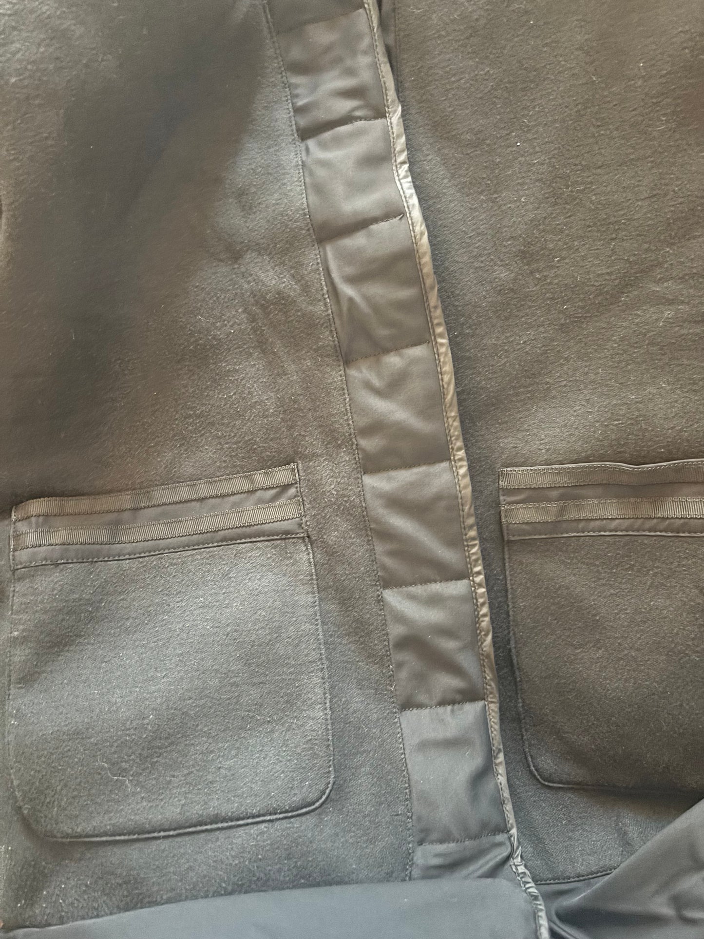 MPG Black Mixed Media High Collar Jacket | Medium (O148C16)