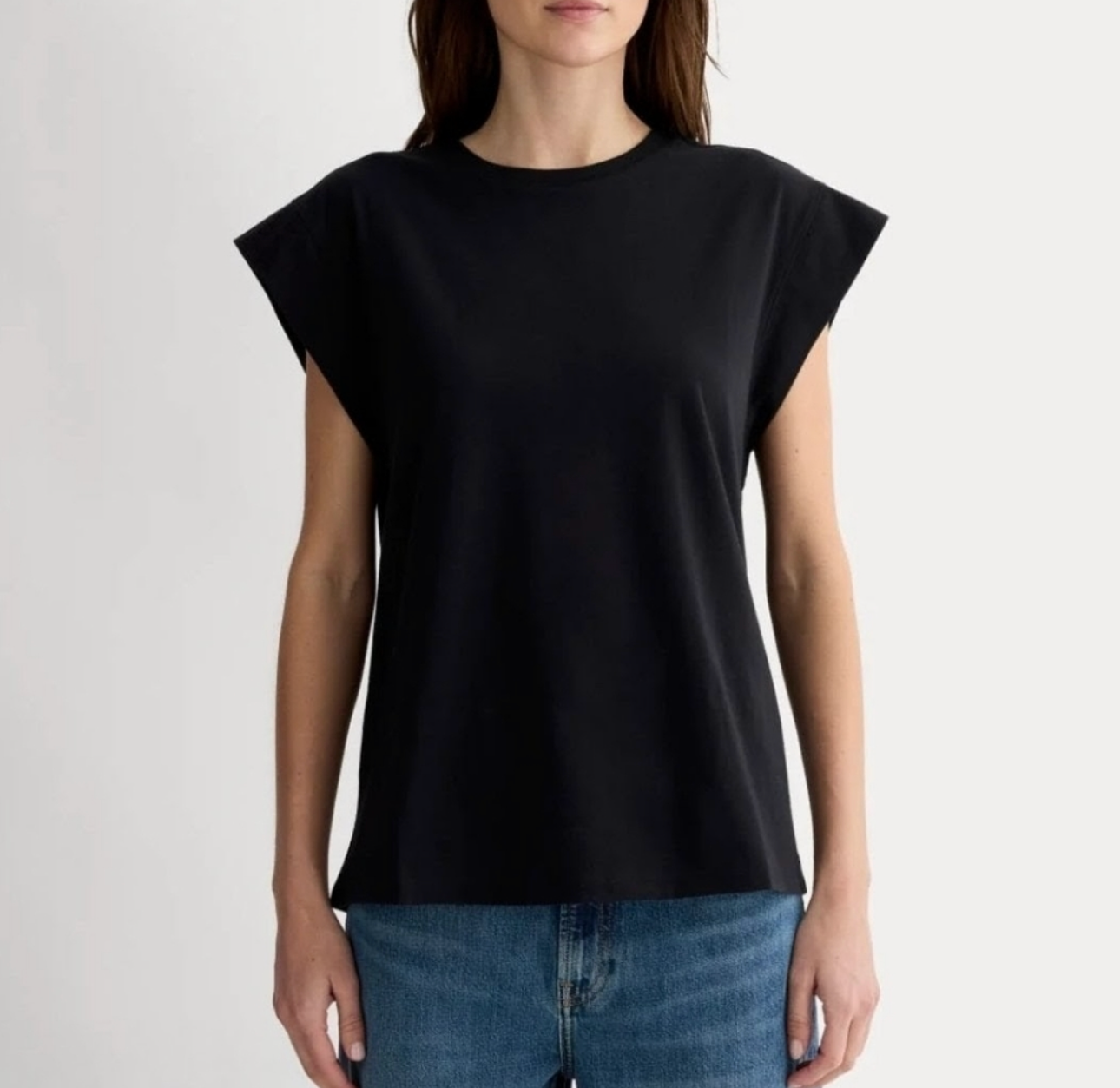 Everlane Boxy Black T Shirt | Sz Small (larger fit)(F23C1)