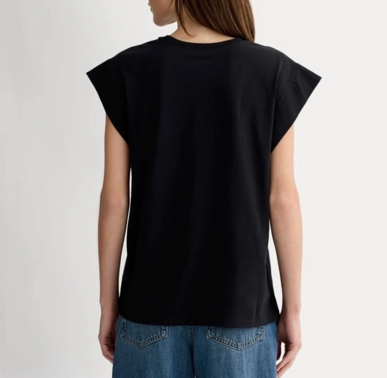 Everlane Boxy Black T Shirt | Sz Small (larger fit)(F23C1)