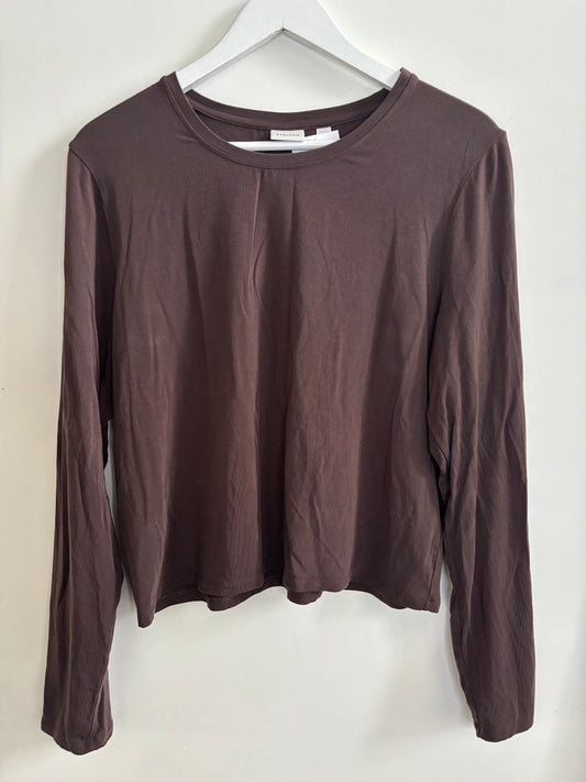 Brown Babaton Mocha Every Day Long Sleeve | XS