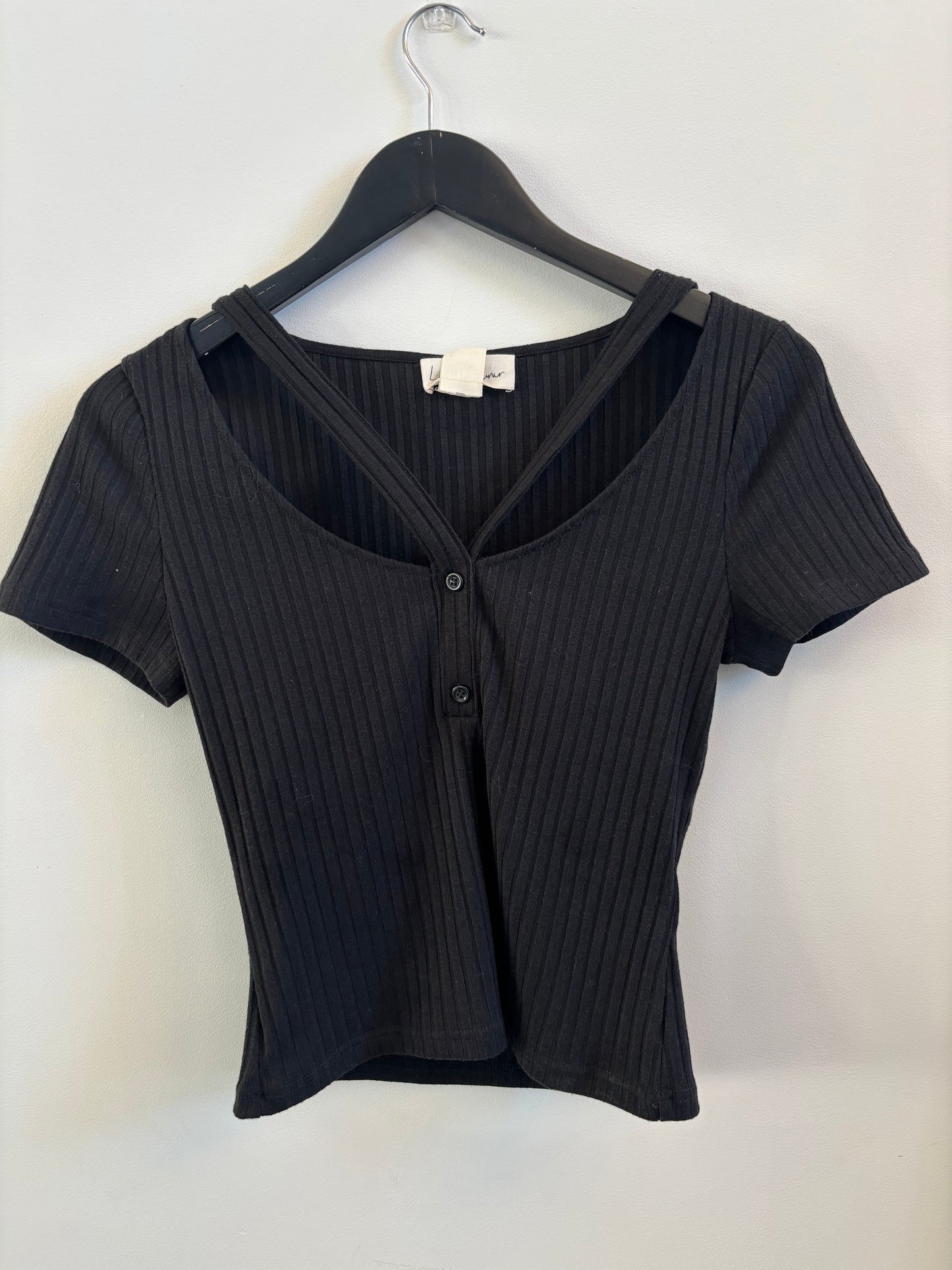 NWT Lost in Lunar Ribbed Top | Large (O155W10)