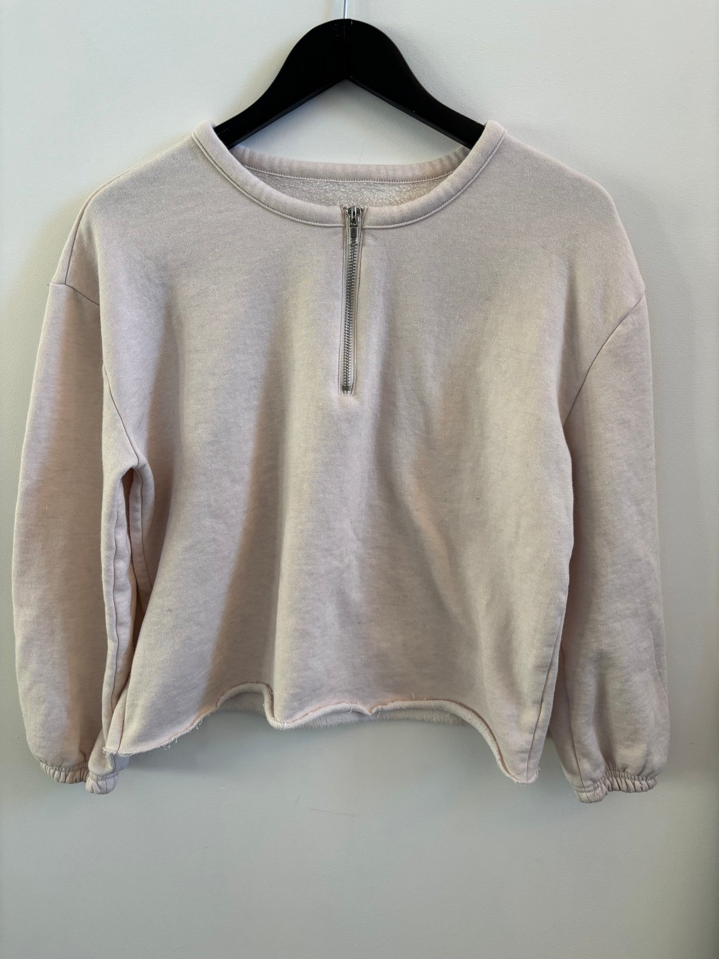 Chaser 1/2 Zip Cotton Cashmere Blend Sweater | Medium (O170W10)