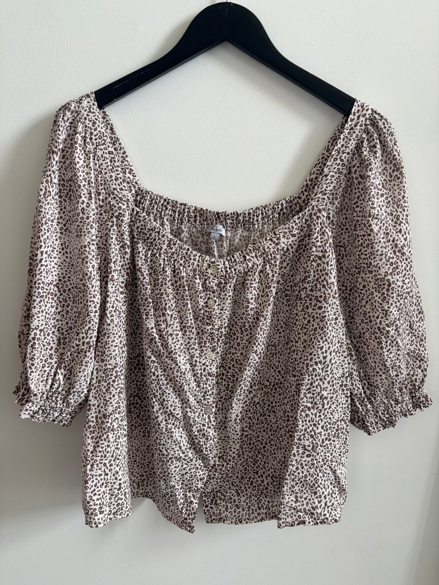 Rails Lola Cheetah Blouse | Large