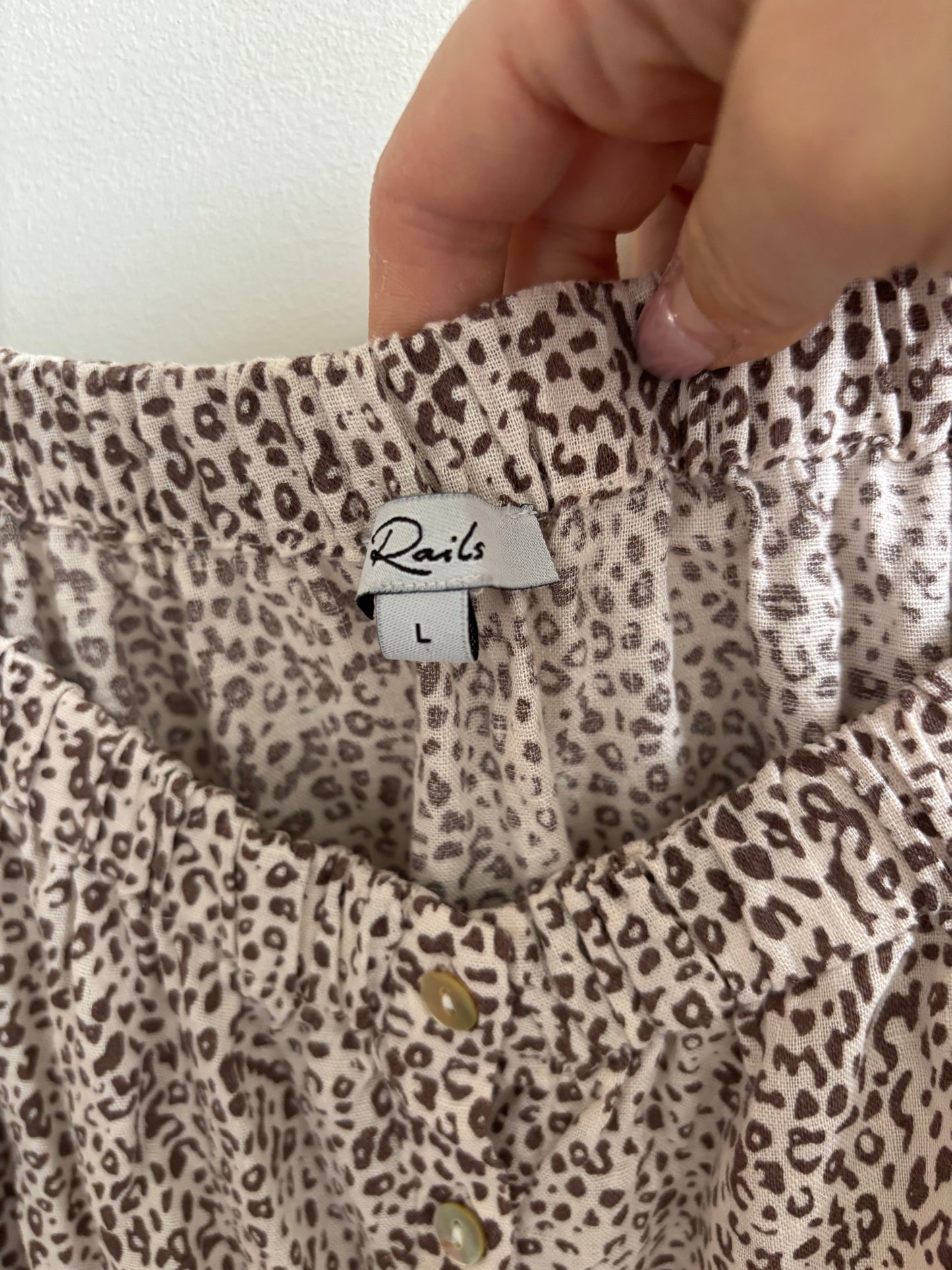 Rails Lola Cheetah Blouse | Large