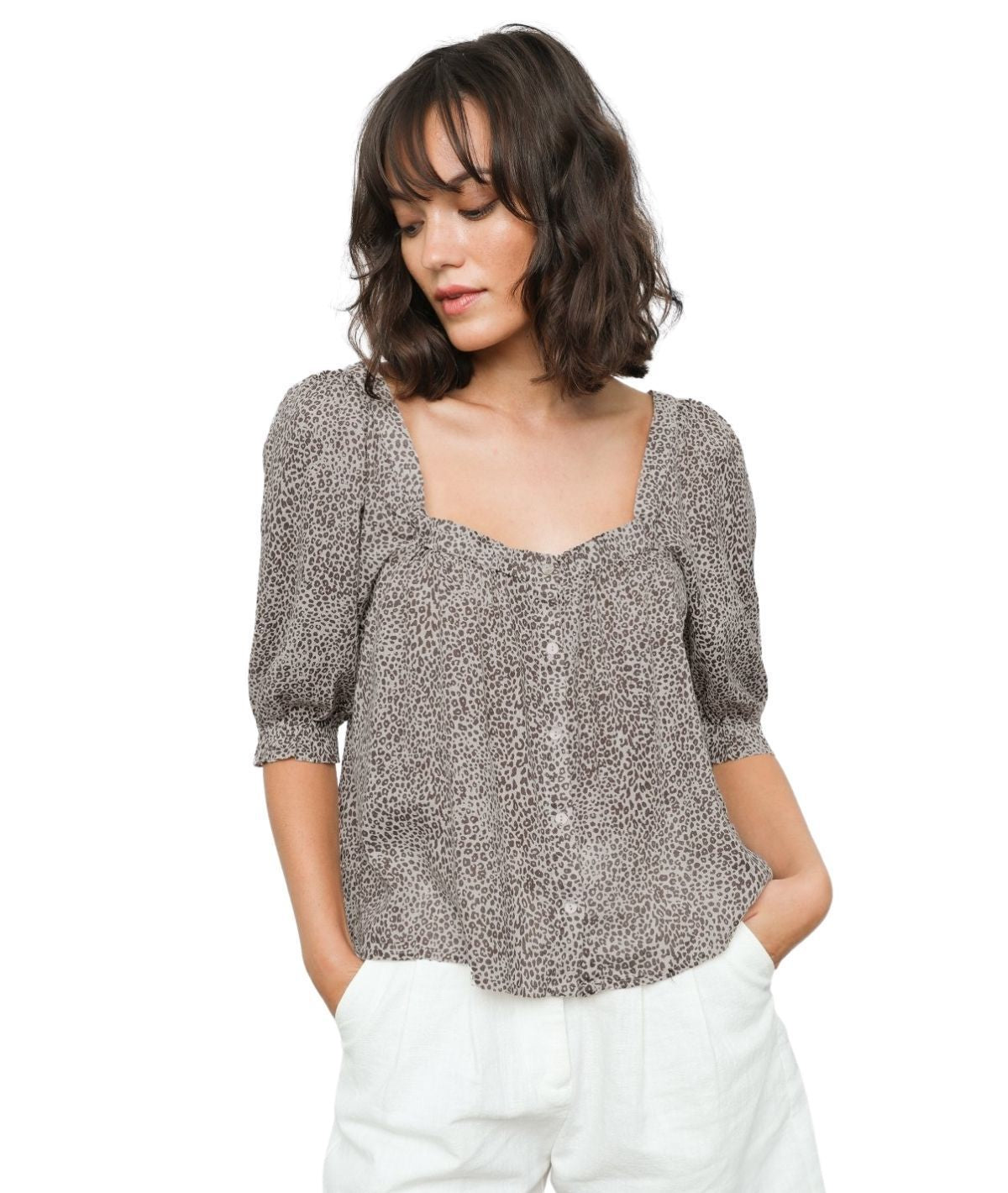 Rails Lola Cheetah Blouse | Large