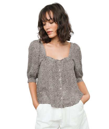 Rails Lola Cheetah Blouse | Large