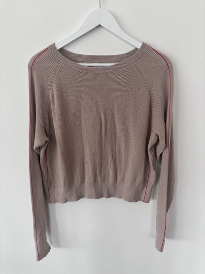 Aritzia Babaton Knit Cashmere Taupe Sweater | Sz Medium