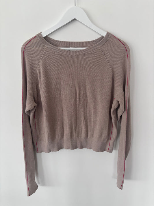 Aritzia Babaton Knit Cashmere Taupe Sweater | Sz Medium