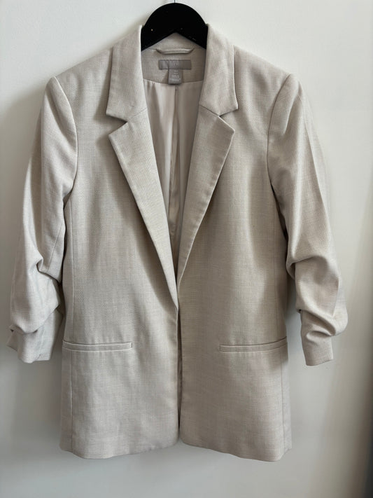 H&M Beige Open Blazer | Small (O181L4)