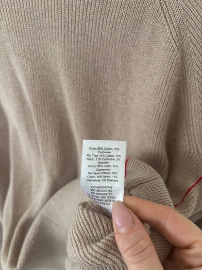 Aritzia Babaton Knit Cashmere Taupe Sweater | Sz Medium