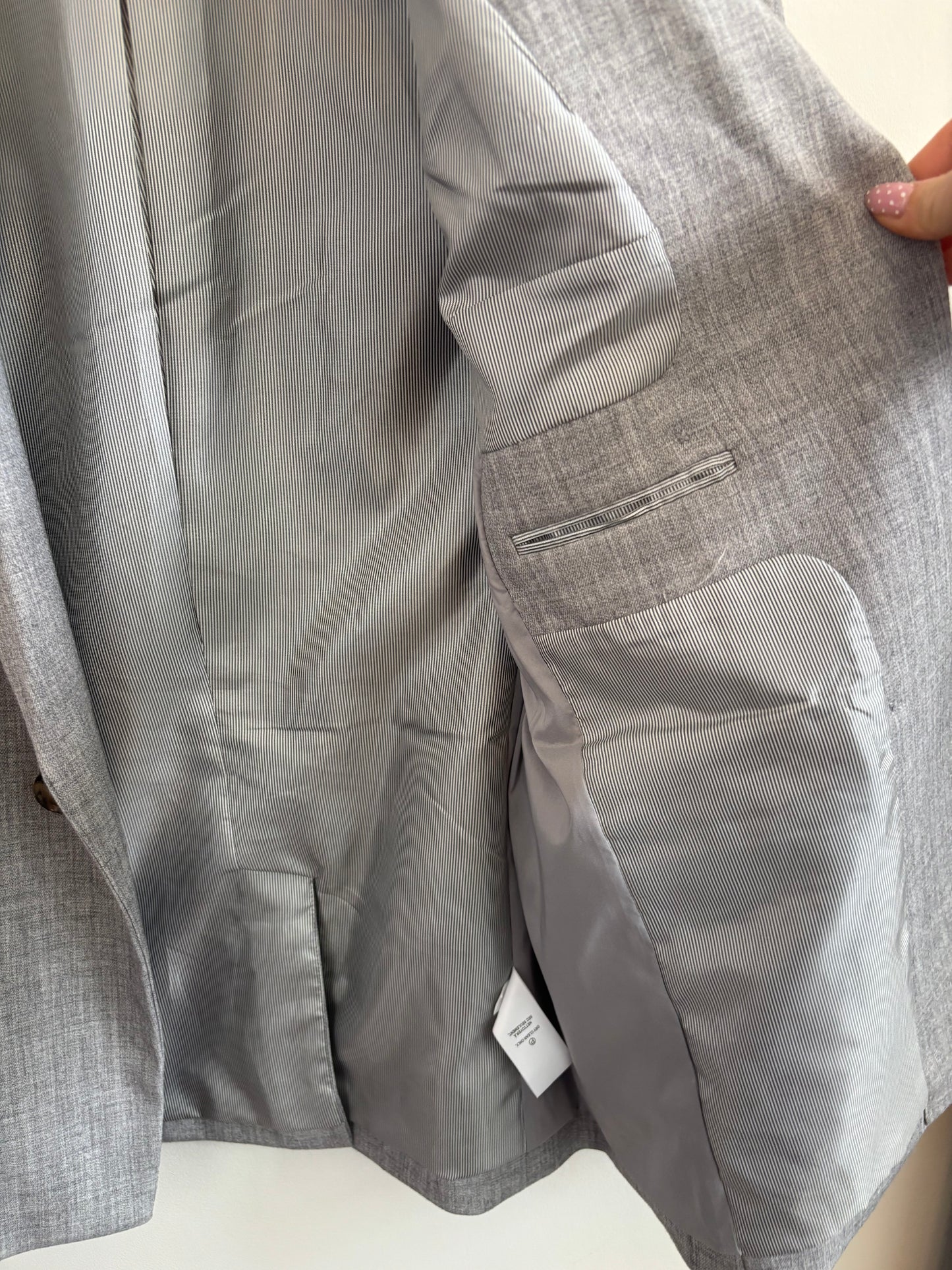 RW&Co Grey Suiting Blazer | 4 (O180L4)