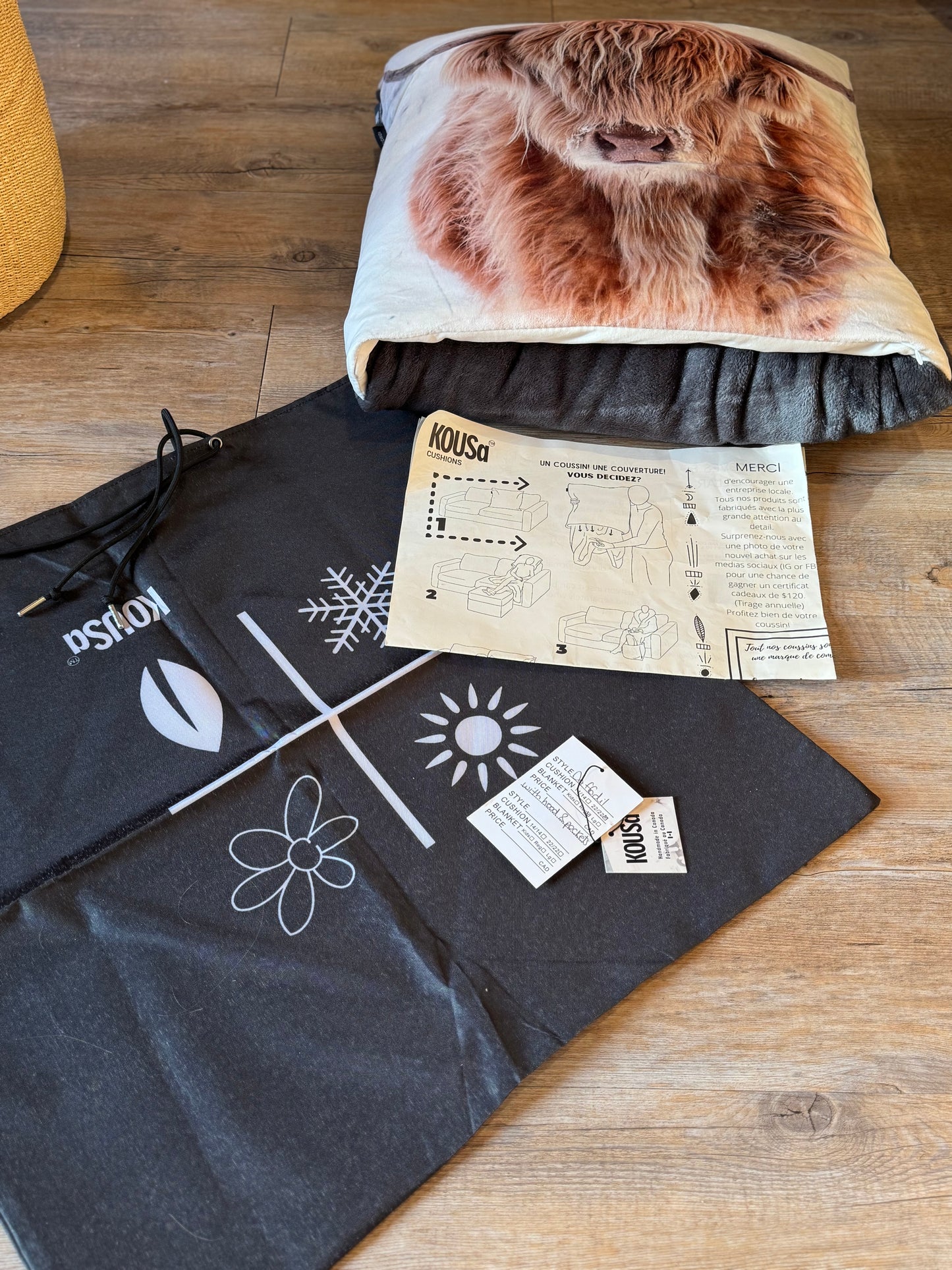 KOUSa Quillo Blanket | 60” x 75”