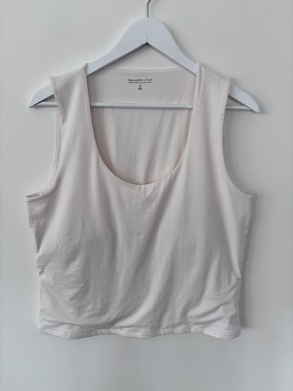 A&F Bra-Free Tank Top NWT Cream | Sz XL