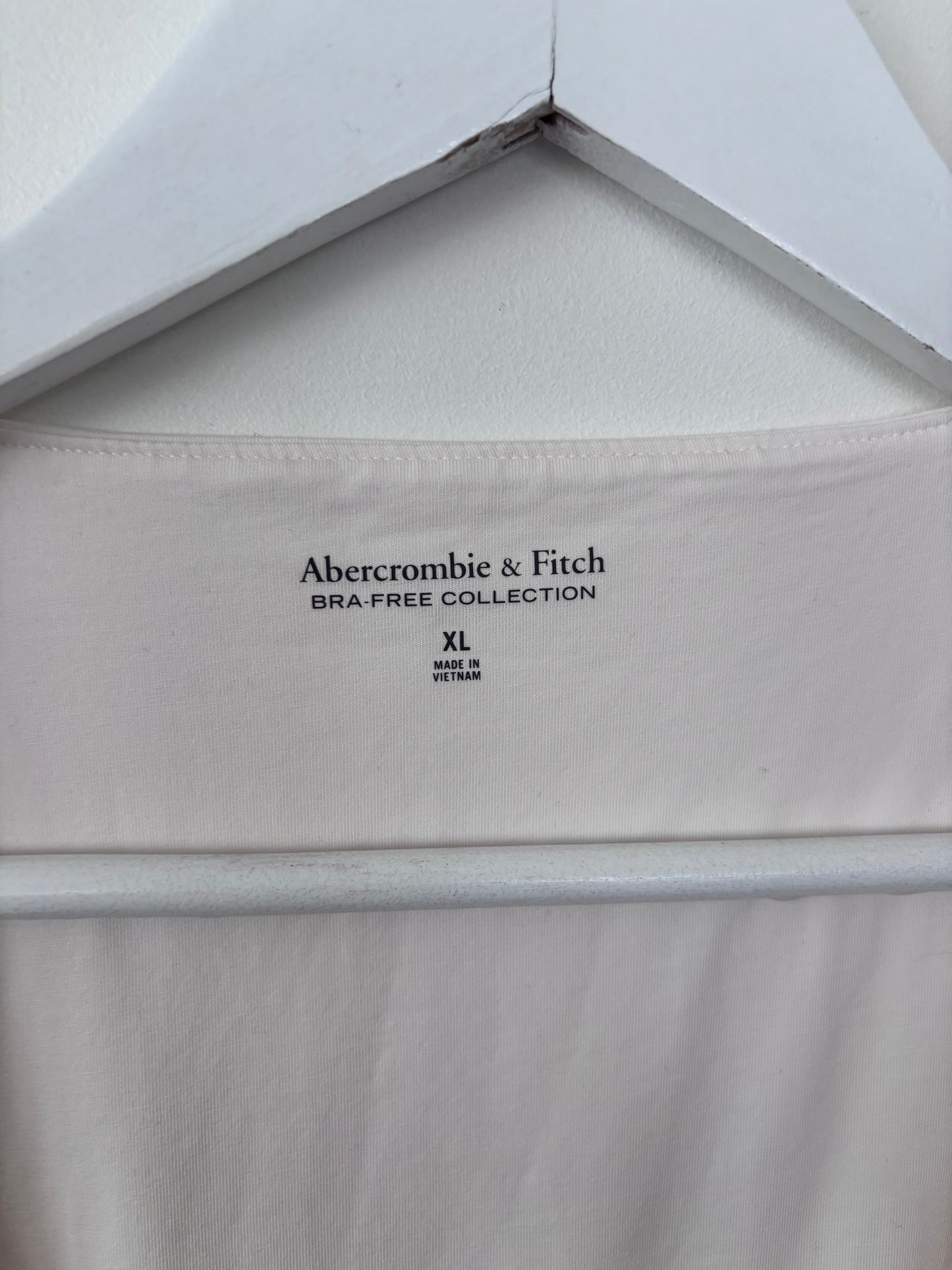 A&F Bra-Free Tank Top NWT Cream | Sz XL