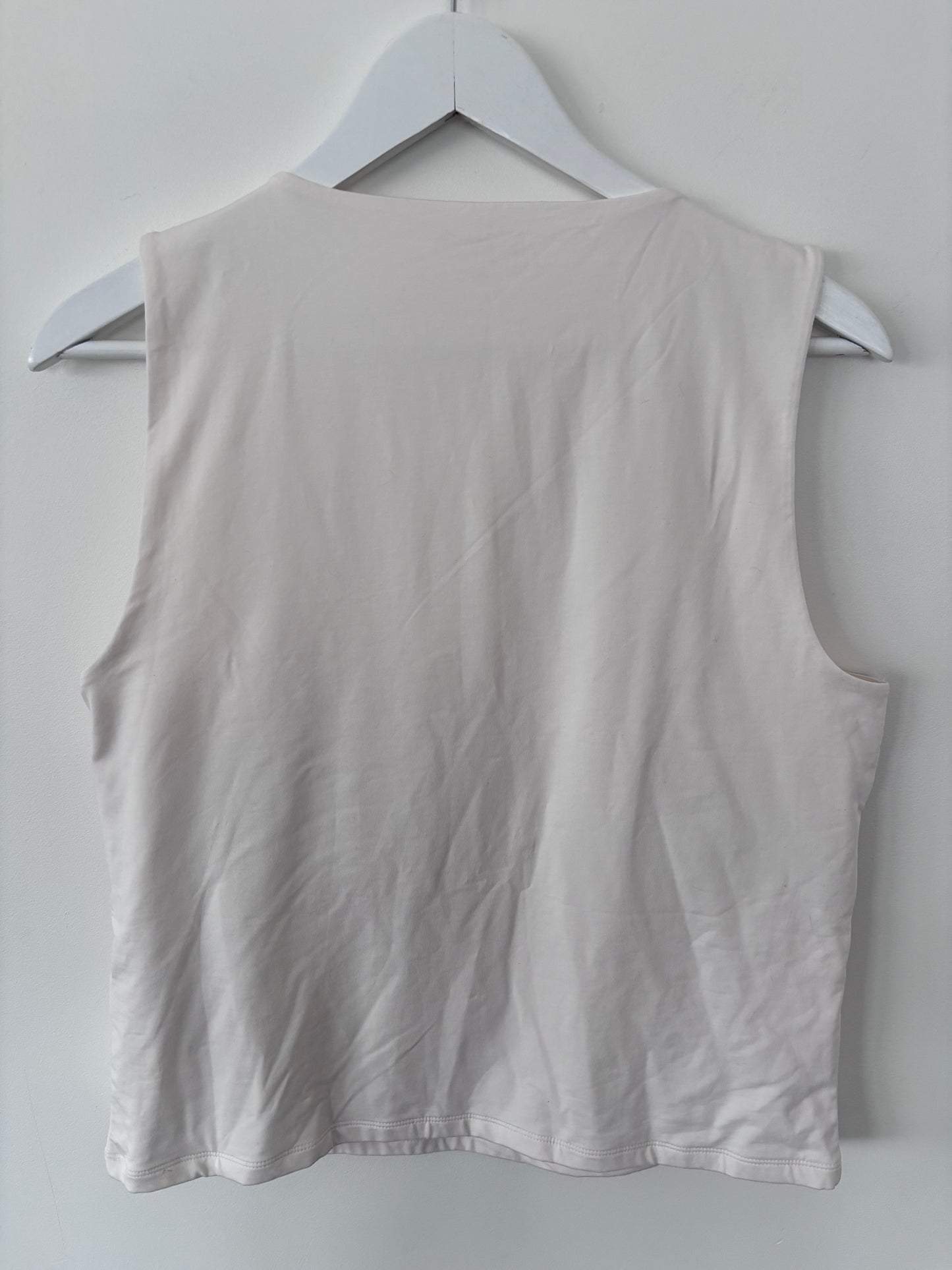 A&F Bra-Free Tank Top NWT Cream | Sz XL