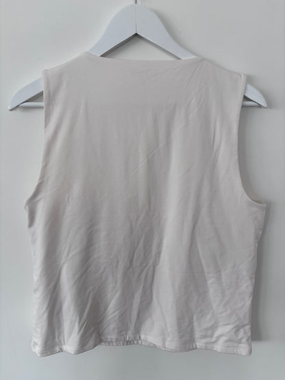 A&F Bra-Free Tank Top NWT Cream | Sz XL
