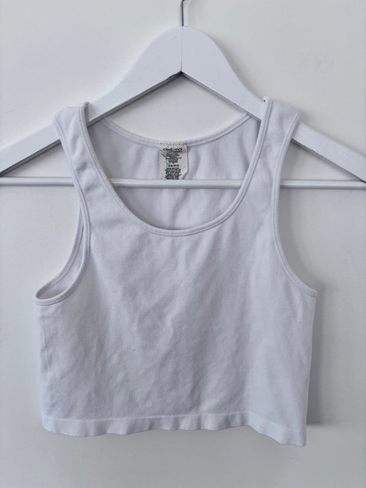 Bamboo One Size Crop in White