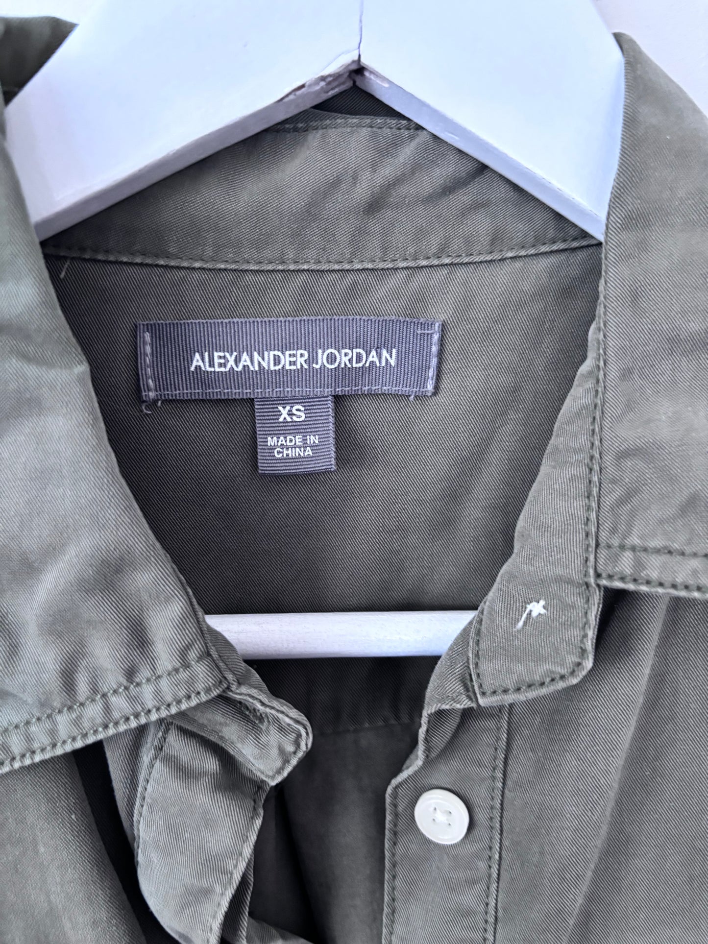 Alexander Jordan Green Button Down | Sz XS (oversized)