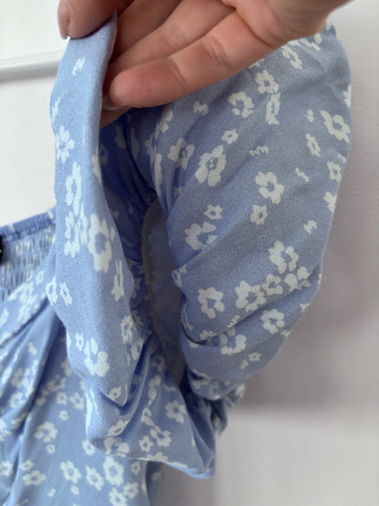 RD Style Floret Crepe Puff Dress | Sz Small