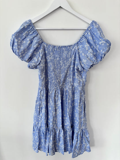 RD Style Floret Crepe Puff Dress | Sz Small
