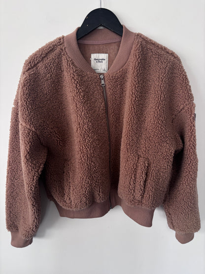 Abercrombie Fleece Teddy Bomber Jacket | Sz Large