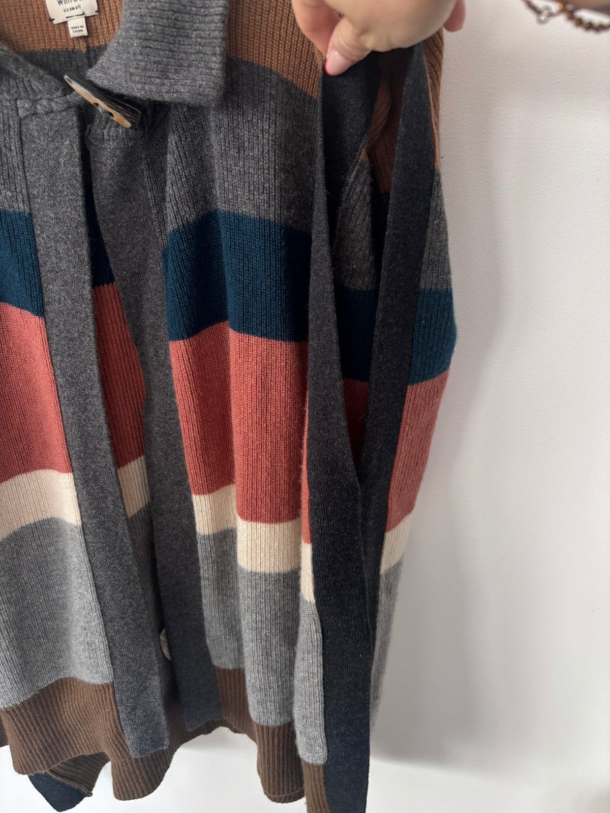 Wilfred Collared Knit Poncho/Cardigan | Sz XXS (fits sz Medium) (flaw)