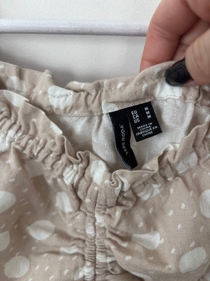 Vero Moda Linen Blend Ruffle Top | Sz Medium