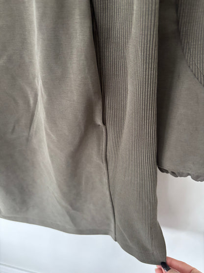 Lululemon Softstreme Half-Zip Mini Dress Olive Brown | Sz Medium
