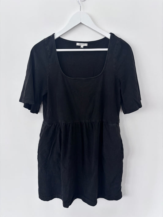 Z Supply Prairie Jersey Dress Black | Small (oversized)