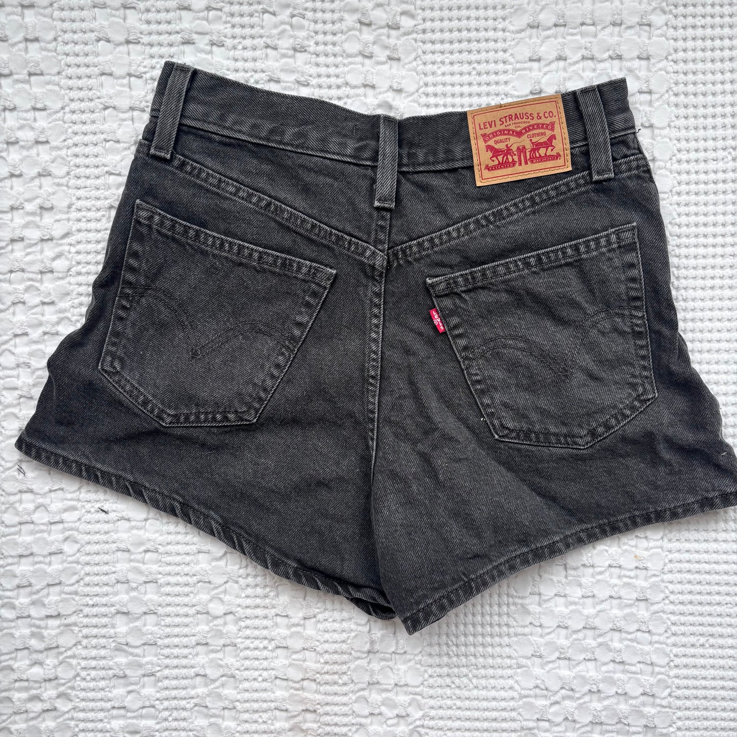 Levi's Black High Waist Mom Shorts | Sz 27