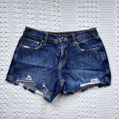 Aerie Daydream Denim Shorts (dark wash 1) | Sz Small
