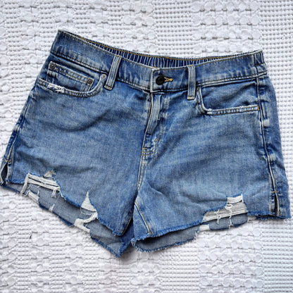 Aerie Daydream Denim Shorts (dark wash 1) | Sz Small
