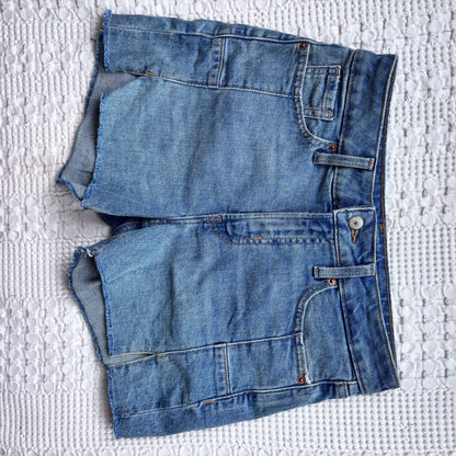 Aerie Daydream Denim Shorts (dark wash 1) | Sz Small