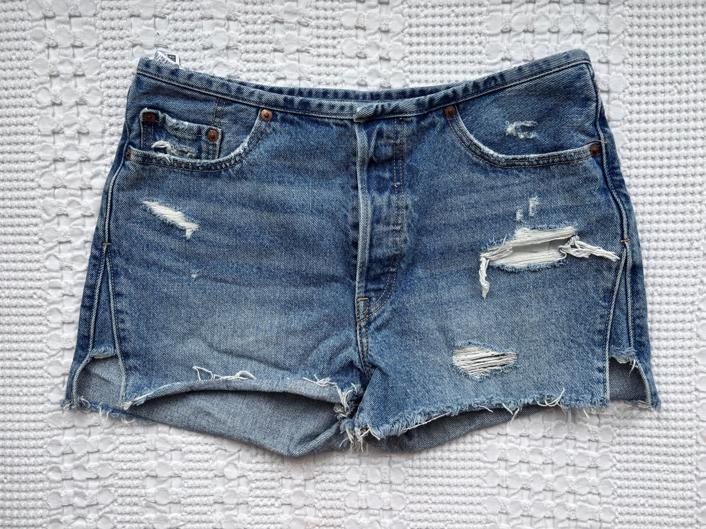 Levi's 501 Denim Shorts w/o Waistband  | Sz 29 (fit small)